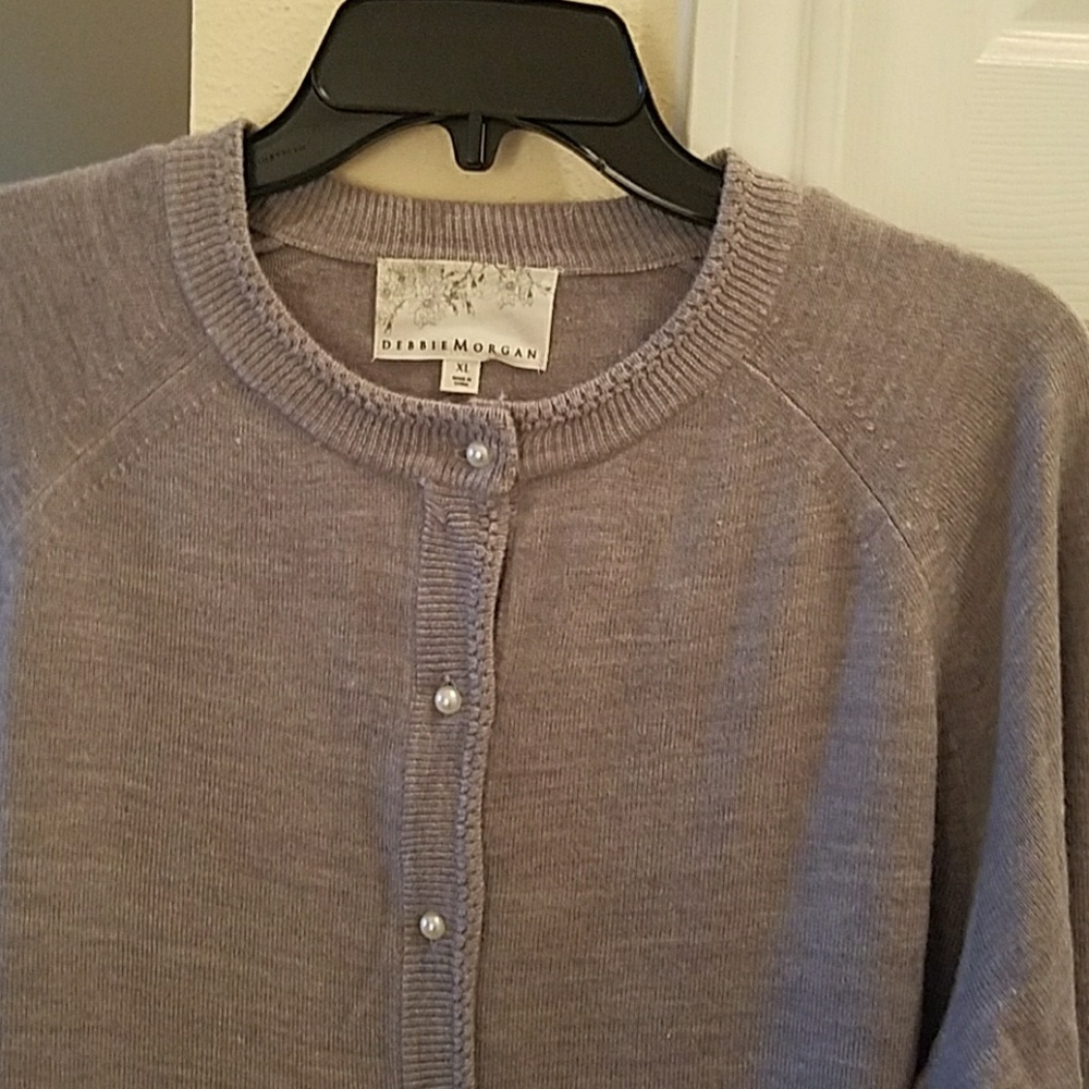 Ash Grey Long Sleeve Button down Cardigan